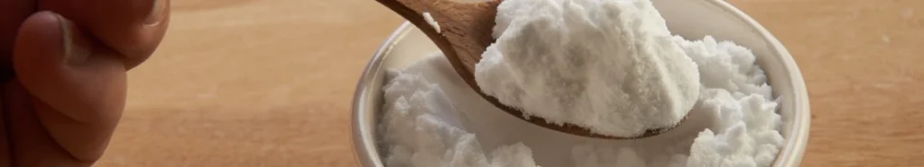 A scoop of baking soda