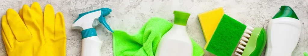 The products used for cleaning