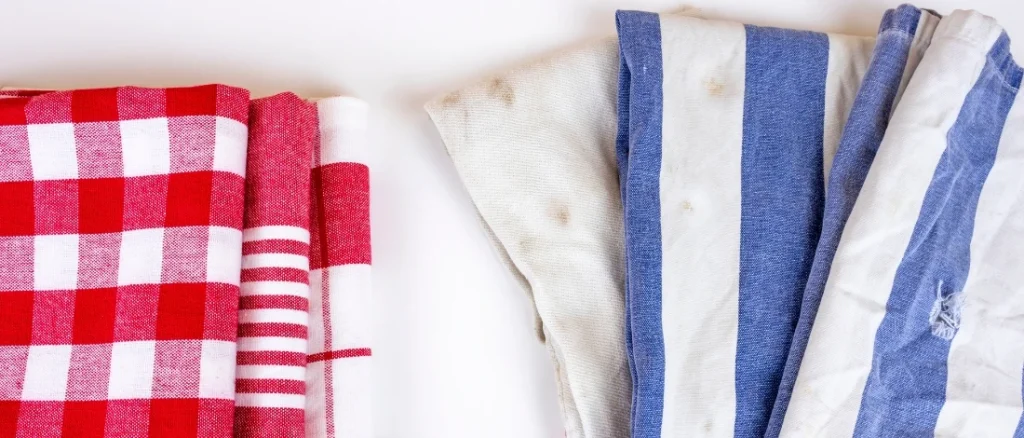 Water stains on a towel